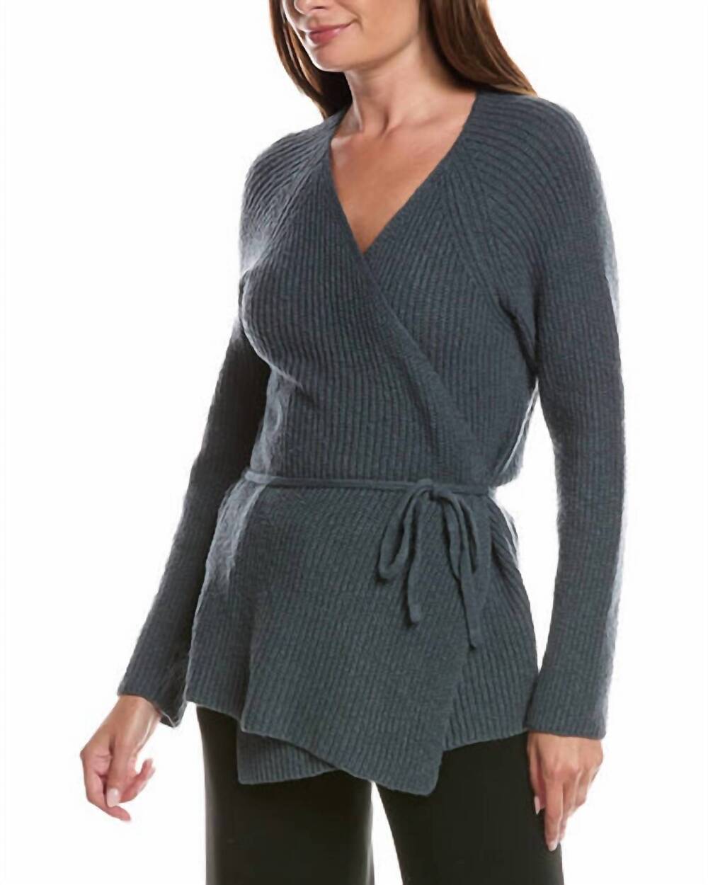 NEW LILLA P women's saddle sleeve v-neck cardigan in marlin